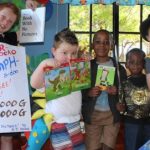 children celebrating dyslexia awareness